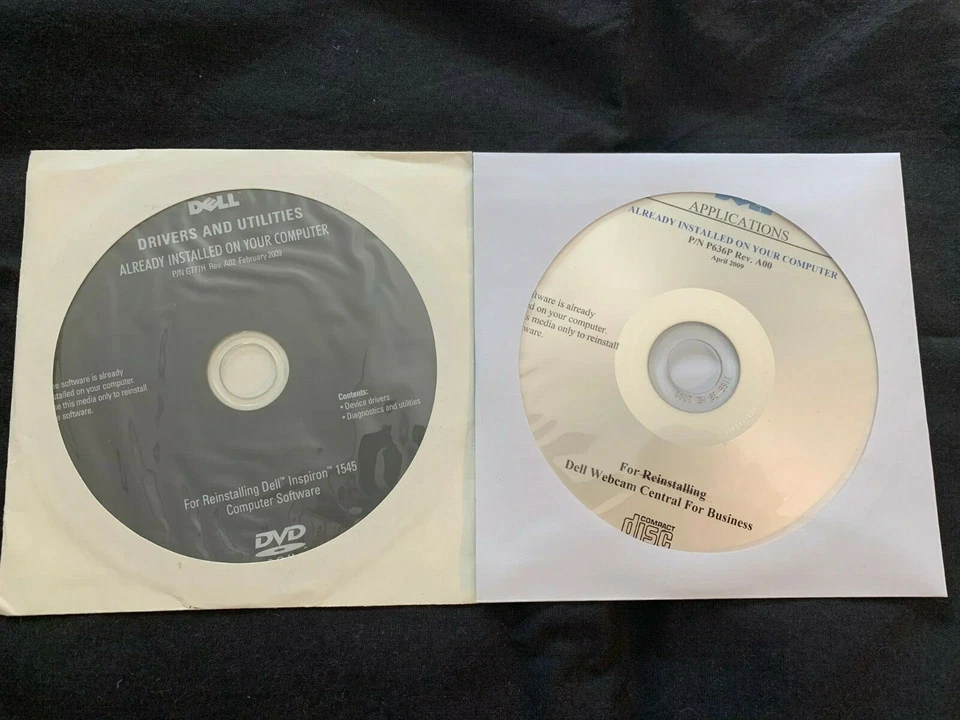 DELL Inspiron 1545 Drivers and Webcam Central software CD DVD Disc  - Image 1 of 1