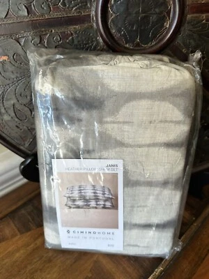 Новый Cimino Home Janis Угольный Абстрактный Набор Королевских Подушек - Изображение 1 из 2