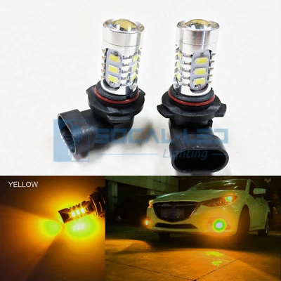 2x Bombillas antiniebla LED HB4 9006 amarillo cálido 15W SMD 5730 alto brillo diurno DRL Foto 1 de 4