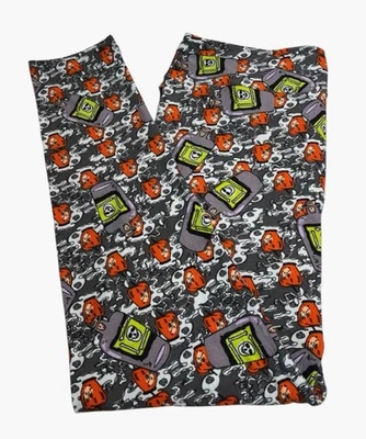 Leggings LuLaRoe TC2 Alto Curvilíneo 2 RARO Hechizo Halloween VENENO Botella Manzana Calavera Foto 1 de 4
