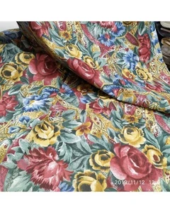 Tessuto Cotone Stampato Fiorato Alto 150 Cm 7981 - Imagen 1 de 3