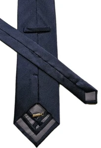 ZILLI Gold Navy Blue Geometric Pattern 100% Silk Neck Tie Hand Made In Italy - Picture 1 of 6