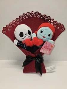 Disney Pesadilla antes de Navidad 14,5" Jack & Sally Peluche Ramo NUEVO - Imagen 1 de 7
