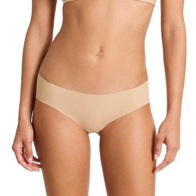 commando Bikini Soft, Breathable Fabric No Show Raw-Cut, Beige, S/M - Image 1 of 4