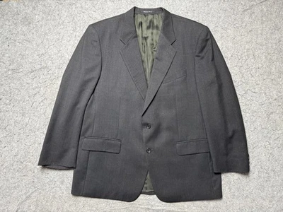 Lubiam Blazer Mens 56 Gray Made in Italy Barneys New York Wool Jacket Classic - Image 1 of 4