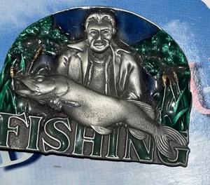 Gürtelschnalle ANGELN Fisch Angler Fischer Angeln - Belt Buckle Co. - Bild 1 von 2