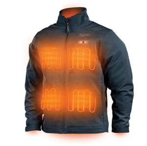 Milwaukee M12 Heated TOUGHSHELL Jacket BLUE, M - Picture 1 of 2