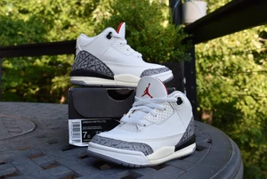 Nike Air Jordan 3 Retro TD 'Blanco Cemento Reimaginado' DM0968-100 Niño Pequeño Talla 7C - Imagen 1 de 10