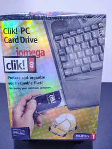 Vintage - Iomega Clik! 40mb PC Card Drive for PC Laptops Brand New Sealed - Picture 1 of 5