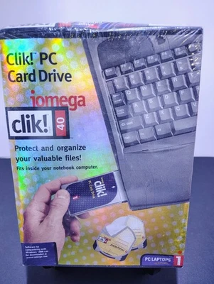 Vintage - Iomega Clik! 40mb PC Card Drive for PC Laptops Brand New Sealed - Image 1 of 4