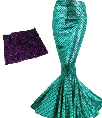 mermaid costume Ariel inspired women top & bottom sz M Great For Halloween - Image 1 of 4