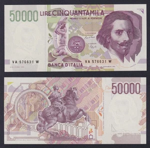 Banconota Italia 50000 lire Bernini 2° Tipo 1992 P.-116a FDS/UNC - Picture 1 of 1