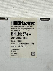 IBH softec 20266 IBH Link S7++ Ethernet/MPI DP Gateway - Picture 1 of 3
