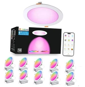 Smart Recessed Lighting 6 inch RGBCW Color Changing 16W Recessed Ceiling Light - Picture 1 of 7