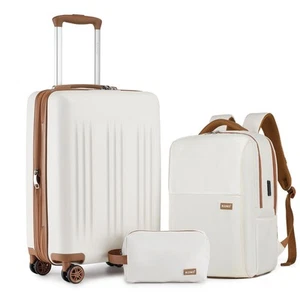 Luggage Sets 3 Piece Expandable Carry On Travel Luggage 20 Inch TSA Lock Spin... - Picture 1 of 8
