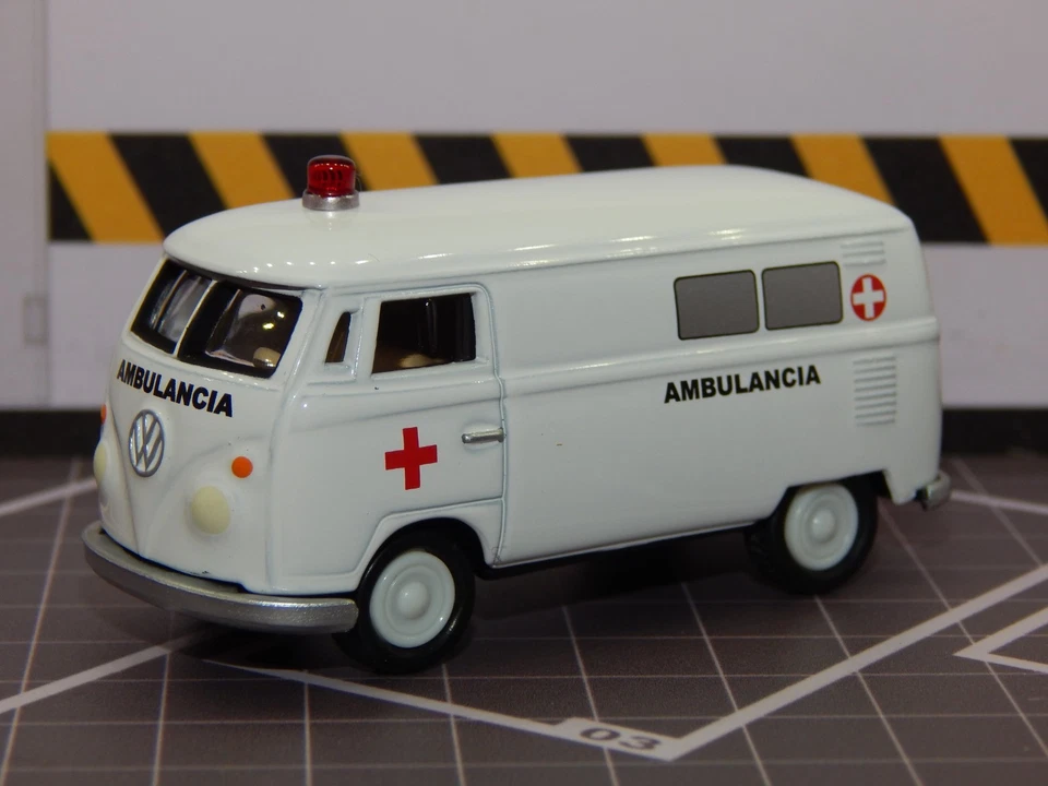 '65 1965 VW Volkswagen Bus Transporter Ambulance White Red Siren Cross MINT VHTF - Image 1 of 4