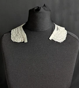 Victorian / Edwardian Antique Fashion Lace Collar - Picture 1 of 10
