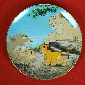 The Lion King Collectors Plate "Best Friends" by Bradford MIB+COA - Picture 1 of 3