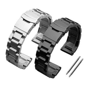 New High Quality Pure Solid Stainless Steel Watch Strap Band 18mm 20mm 22mm 24mm - Picture 1 of 13