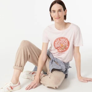 J Crew Vintage cotton   Pinup Pink Cosmo Daydream Collector's T-shirt - Picture 1 of 3