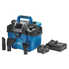 Draper Tools D20 20V Wet And Dry Vacuum Cleaner, 1 X 4.0Ah Battery, 1 X Fast Cha