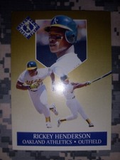 Rickey Henderson OF Oakland A's Baseball Team 1991 Fleer Ultra Team Card #5