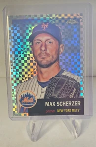 2022 Topps cromo platino aniversario #423 Max Scherzer Xfractor - Imagen 1 de 2