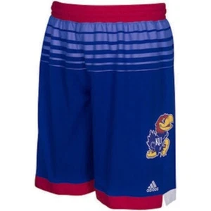 ADIDAS Kansas Jayhawks March Madness Tournament Basketball Shorts NEW Mens Sz S - Picture 1 of 6
