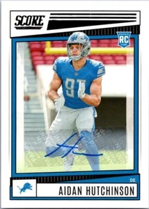 2022 SCORE ROOKIE AUTOGRAPH AUTO #307 AIDAN HUTCHINSON - Picture 1 of 2