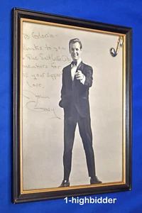 Vintage SIGNED John Gary (RIP) B&W 8x10 Promo Picture for Salt Lake City Fans - Imagen 1 de 3