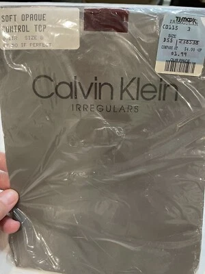 Calvin Klein Irregulars Suave Opaco Control Top Medias Pantimedias Talla B Merlot Foto 1 de 4