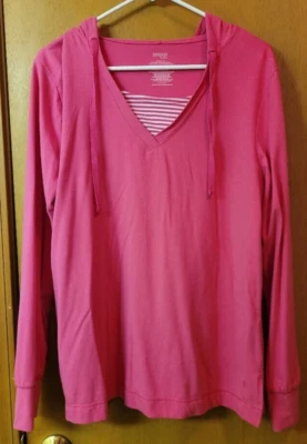 Camiseta con Capucha Danskin Now Rosa Manga Larga Talla XL (16-18) Foto 1 de 4