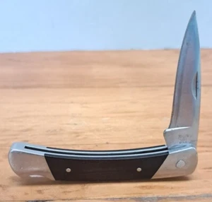 Vintage Pre-1986 BUCK 501 USA Esquire Script Micarta Lockback Pocket Knife  - Picture 1 of 17