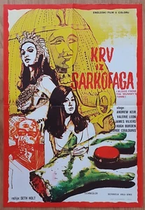 1971 Blood from the Mummy's Tomb ORIGINAL YUGOSLAVIA POSTER Hammer SETH HOLT - Imagen 1 de 6