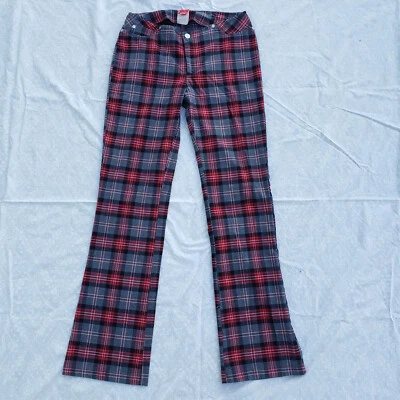 Pantalones de vestir elásticos a cuadros rojos TILT - talla 5 Foto 1 de 4