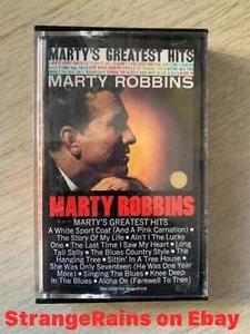 MARTY ROBBINS ~ Marty's Greatest Hits ~ CASSETTE TAPE  ~~~ PLAY TESTED - Picture 1 of 6