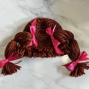 KOHL PATCH KINDERSTIL rotbrauner HUT HALLOWEEN KOSTÜM Zöpfe Größe 0-12 Monate - Bild 1 von 1