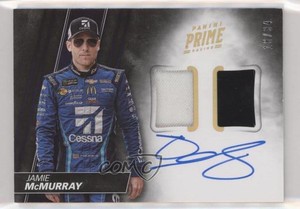 2018 Panini Prime Racing Dual Materials Holo Gold /34 Jamie McMurray Auto