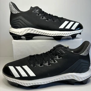 Adidas Men's Icon Bounce TPU Black Baseball Cleats Shoes Size US 11.5- FastShip - Picture 1 of 11