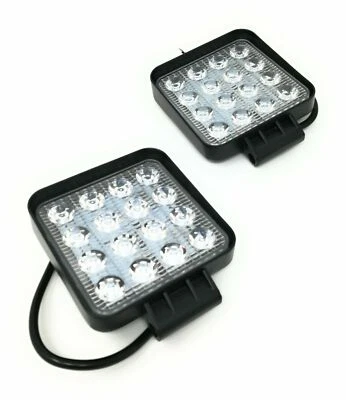 2X 48W LED LUCE LAMPADA FARO DA LAVORO 12V FARETTO AUTO BARCA FUORISTRADA - Immagine 1 di 4