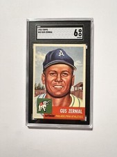 1953 Topps #42 Gus Zernial Philadelphia Athletics SGC 6 EX-NM
