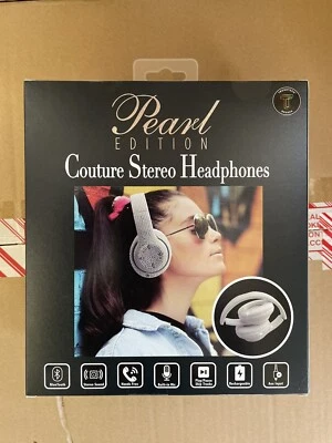Diez Nuevos Auriculares Inalámbricos Express Estéreo Bluetooth Bling Edición Perla, Nuevos en Caja Foto 1 de 4