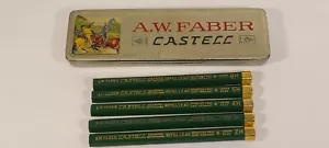A.W. Farber Castell Disegno Ritocco Ricarica Piombo Parziali con Latta VINTAGE - Foto 1 di 12