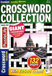 Lucky Seven Crossword Collection Puzzle Book Mag Issue 299, Giant Crosswords