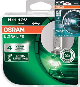 Osram H11 12V 55W ULTRA LIFE 2Stk.+W5W Blau - Bild 1 von 3