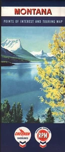 1962 Chevron Road Map: Montana NOS - Picture 1 of 1