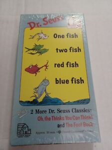 Dr. Seuss One Fish Two Fish Red Fish Blue Fish VHS video tape sealed NEW