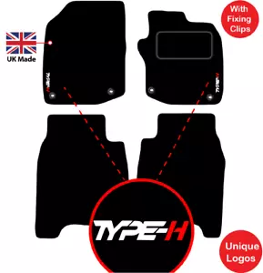 Honda Civic 2012 to 2016 Tailored Car Floor Mats Unique Logo & Clips Type R - Picture 1 of 9