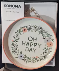Sonoma Goods for Life “Oh Happy Day” 8" x 10.8" Decorative Wall Décor - Picture 1 of 5