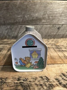 Tin Metal House Vintage Bank - Picture 1 of 10
